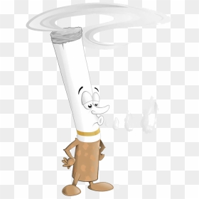 Transparent Cigarette Smoke Clipart - Cartoon Cigarette Smoking Clipart, HD Png Download - cigarette smoke transparent png