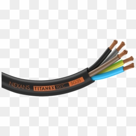 Titanex H07rn-f Rubber Cable - Nexans Titanex 90, HD Png Download - wire png