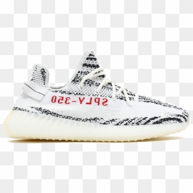 Zebra Yeezy Transparent & Png Clipart Free Download - Yeezy Boost 350 V2 Zebra, Png Download - yeezy png