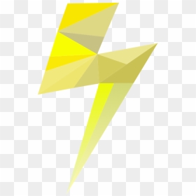 Low Poly Series - Triangle, HD Png Download - lighting bolt png