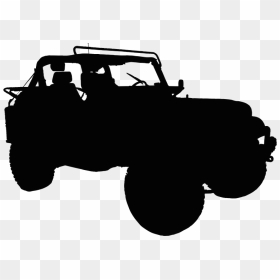 Clipart Road Silhouette - Jeep Silhouette, HD Png Download - car silhouette png