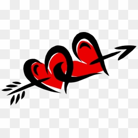 Heart With Arrow Clip Art - Heart With Arrow Png, Transparent Png - arrow .png