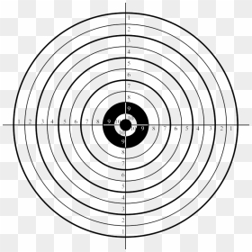 Shooting Target Shooting Sport Shooting Range Clip - Airsoft Targets To Print, HD Png Download - bullseye png