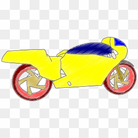 Basic Bike Drawing Color Png - Basic Drawing Pictures Color, Transparent Png - color png