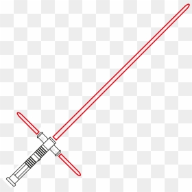 Crossguard Lightsaber Png, Transparent Png - red lightsaber png