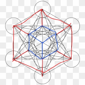 Make Metatron"s Cube , Png Download - Crystal Grid Template Printable, Transparent Png - sacred geometry png