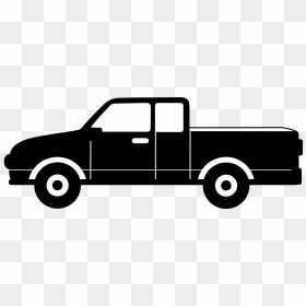 Car Silhouette Clip Art - Pickup Truck Clip Art, HD Png Download - car silhouette png