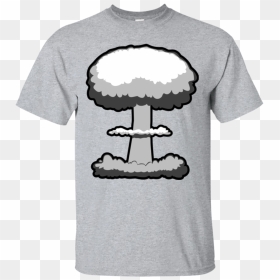 Mushroom Cloud Graphic T-shirt - Atom Bomb Explosion Clipart, HD Png Download - mushroom cloud png