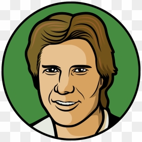 Attacking Midfielder, Right - Han Solo Drawing Easy, HD Png Download - han solo png