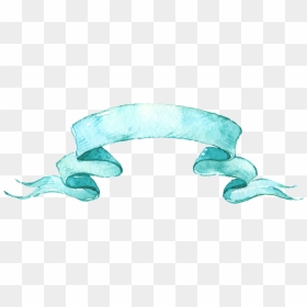 #watercolor #scroll #banner #teal #mint #png - Marine Biology, Transparent Png - scroll banner png