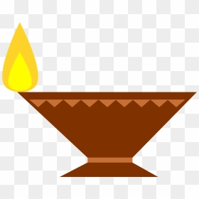 Lamp For The Festival Of Deepavali - Diya Png Without Background, Transparent Png - deepavali lamp png