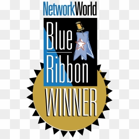 Networkworld Blue Ribbon Winner Logo Png Transparent - Network World, Png Download - winner png