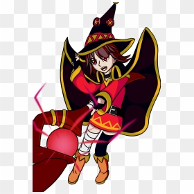 Crimson Demon Megumin - Cartoon, HD Png Download - megumin png