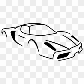 White Car Silhouette Png, Transparent Png - car silhouette png