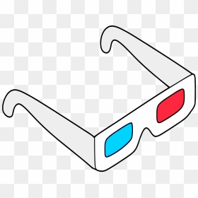 Anaglyph Glasses Clip Arts - 3d Glasses Clipart, HD Png Download - nerd glasses png