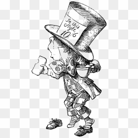Angry Face Cartoon Drawing At Getdrawings - Drawing Alice In Wonderland Mad Hatter, HD Png Download - angry face png