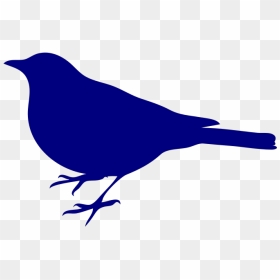 Navy Bird Silhouette Svg Clip Arts - Mockingbird Black And White, HD Png Download - bird silhouette png
