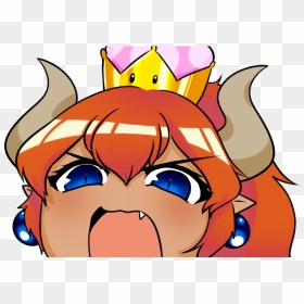 Angry Gay Noises Meme - Angry Bowsette Noises, HD Png Download - angry face png