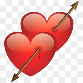 Two Heart With Arrow Png - Dil Ka Photo Download, Transparent Png - dil png