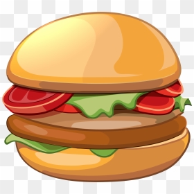 Cheeseburger Hamburger French Fries Illustration Veggie - Burger Illustration Png, Transparent Png - cheeseburger png