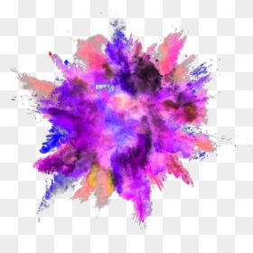 Explosion Color Powder Dust - Colorful Powder Explosion Png, Transparent Png - color png