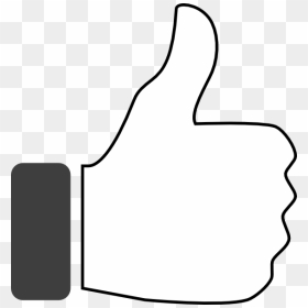 White Thumbs Up Png - White Png Thumbs Up, Transparent Png - facebook thumbs up png