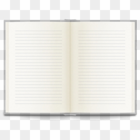 Open Lined Notebook Png, Transparent Png - lined paper png