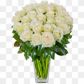 White Roses Png Background Image - Green Roses In Vase, Transparent Png - white roses png