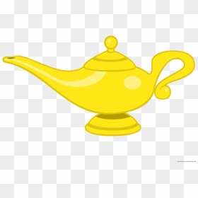 Clipart Genie Lamp Graphic Black And White Stock Free - Aladdin Genie Lamp Clipart, HD Png Download - deepavali lamp png