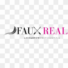 Faux Real Logo - Lilac, HD Png Download - lashes png