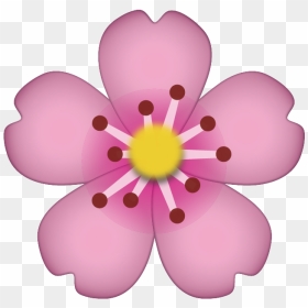 Flower Emoji Png - Cherry Blossom Emoji Png, Transparent Png - cherry blossom petals png