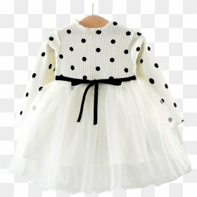 White Girls Polka Dot Party Tutu Dress - Dress, HD Png Download - polka dots png