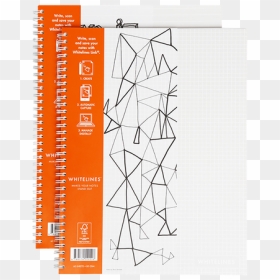 Whitelines Notebook A4 - Notebook, HD Png Download - lined paper png