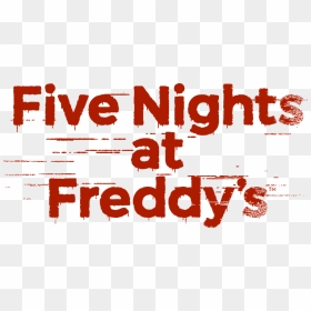 Five Nights At Freddy"s - Transparent Five Nights At Freddy's Logo, HD Png Download - five nights at freddy's png