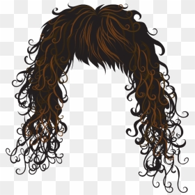 Transparent Hair Styles Png - Curly Hair Wig Clipart, Png Download - hairstyle png for picsart