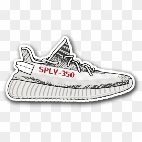 Yeezy Boost Zebra - Yeezy Zebra Clipart, HD Png Download - yeezy png