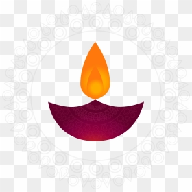 Diwali Card Template, HD Png Download - deepavali lamp png