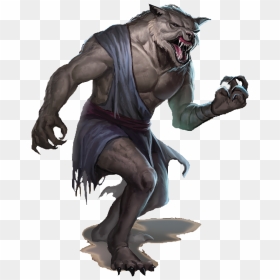 Werewolf Png - Curse Of Strahd Werewolf, Transparent Png - werewolf png