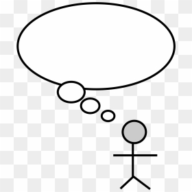 Thought Bubble - Person Speech Bubble Clipart, HD Png Download - thinking bubble png