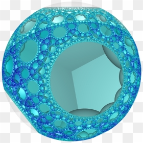 Hyperbolic Honeycomb 7 3 4 Poincare Vc - Cobalt Blue, HD Png Download - honeycomb pattern png