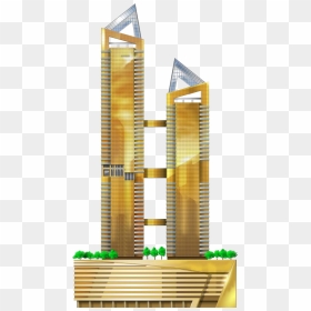 Golden Skyscraper , Png Download - Golden Building Logo Png, Transparent Png - skyscraper png