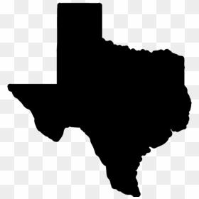 Texas Silhouette Clip Art - Black State Of Texas, HD Png Download - texas silhouette png