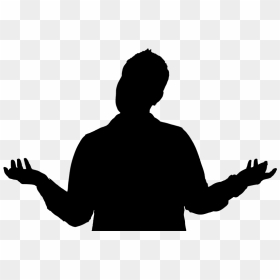 Image Of A Confused Silhouette - Confused Silhouette Png, Transparent Png - confused png
