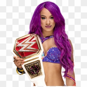 Wwe Raw Women Champion, HD Png Download - sasha banks png