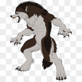 Drawn Wolfman Mixed Animal - Fenrirsulfer Werewolf Lines, HD Png Download - werewolf png