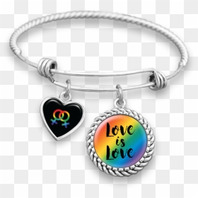 Female Symbols Love Is Love Charm Bracelet - Charm Bracelet Transparent Background, HD Png Download - love symbols png