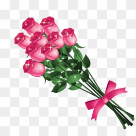 Clipart Flower Bouquet Peach And Green Clipart Freeuse - Rose Flower Bouquet Png, Transparent Png - bouquet png