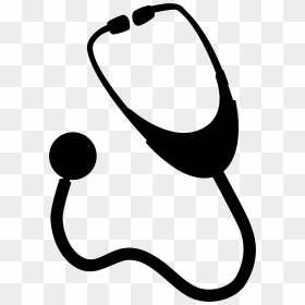 Nasa Stethoscope Silhouette Clip Arts - Stethoscope Black And White, HD Png Download - nasa png