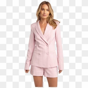 London Check Blazer In Colour Lilac Sachet - Formal Wear, HD Png Download - ladies suit png