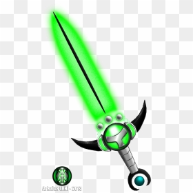 Minecraft Horizoncraft C O D E Sword By - Cartoon Green Sword Transparent, HD Png Download - minecraft sword png